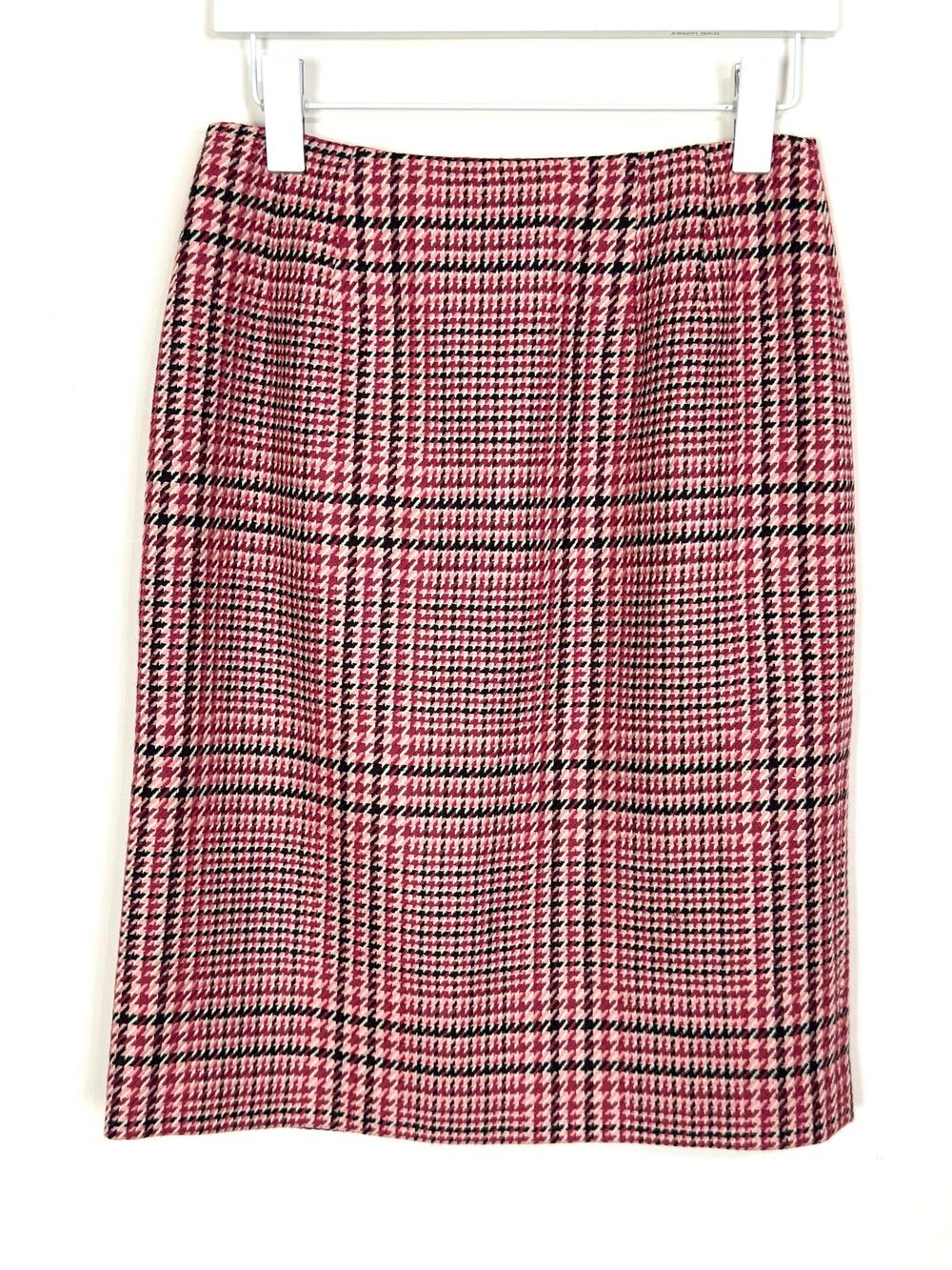 Vintage Talbots Plaid Wool Skirt